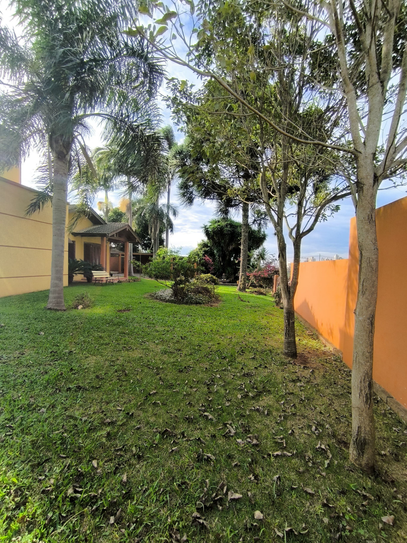 Jardim arborizado