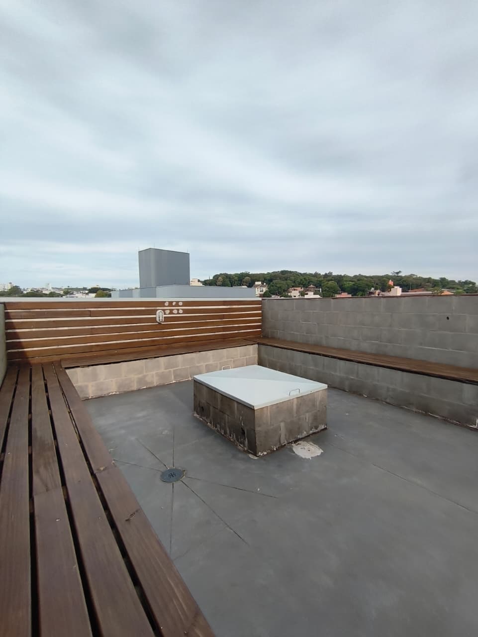 Terraço coletivo com vista