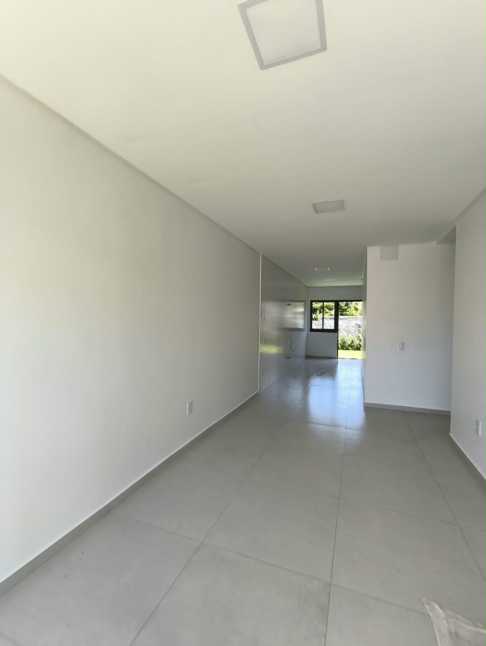 Sala e ambientes integrados da casa
