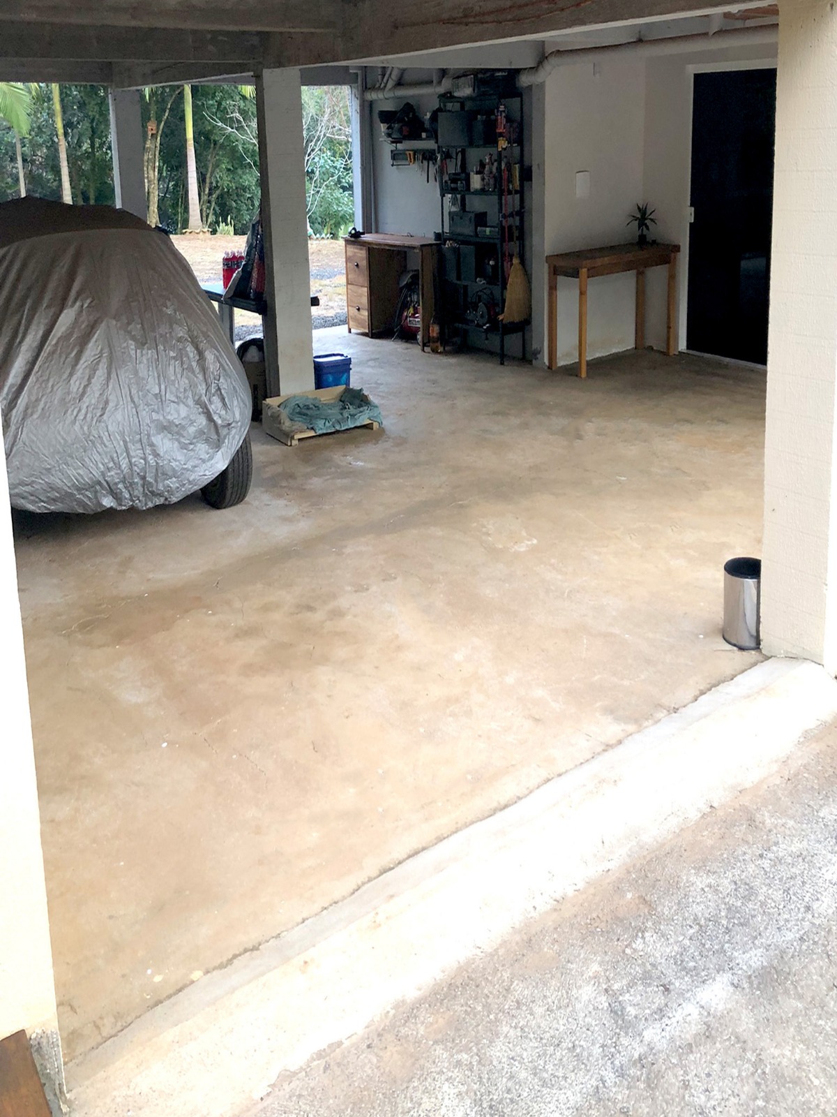Garagem coberta