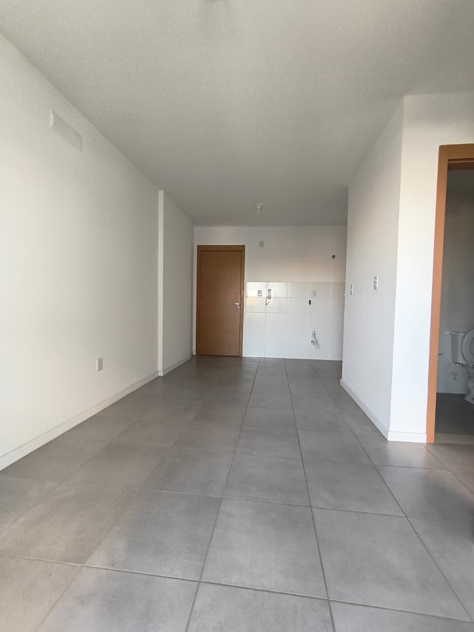 Sala integrada com cozinha