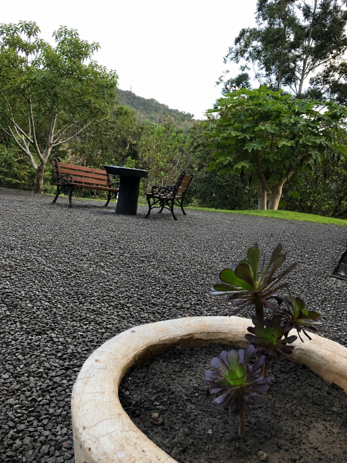 Espaço de descanso ao ar livre
