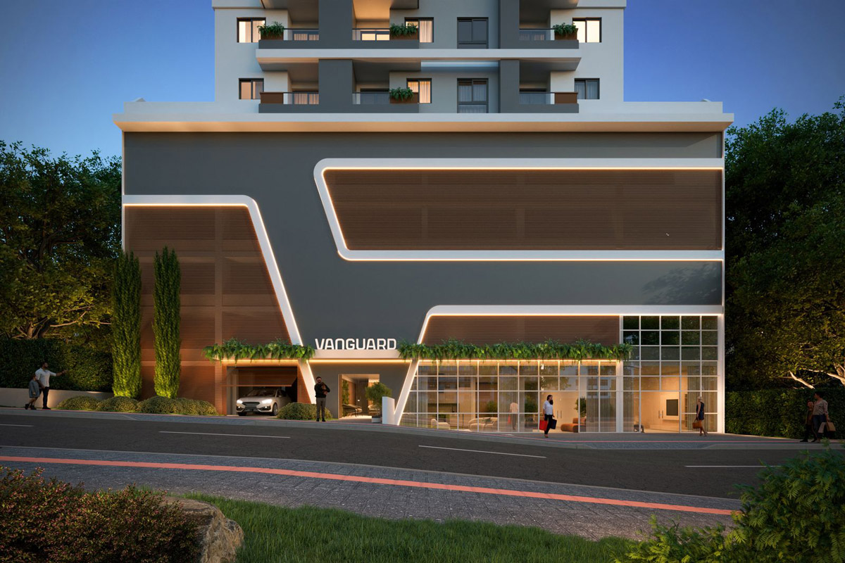 Estrutura da torre do Residencial Vanguard